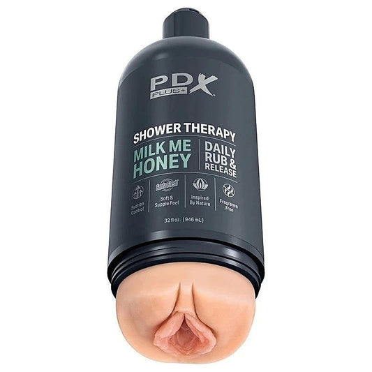 PDX Plus Shower Therapy Milk Me Honey Male Masturbator - Masturbators and Strokers