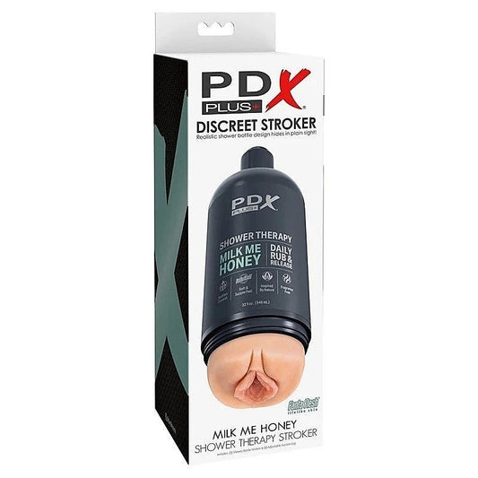 PDX Plus Shower Therapy Milk Me Honey Male Masturbator - Masturbators and Strokers