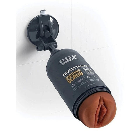 PDX Plus Shower Therapy Soothing Scrub Mens Masturbator - Masturbators and Strokers
