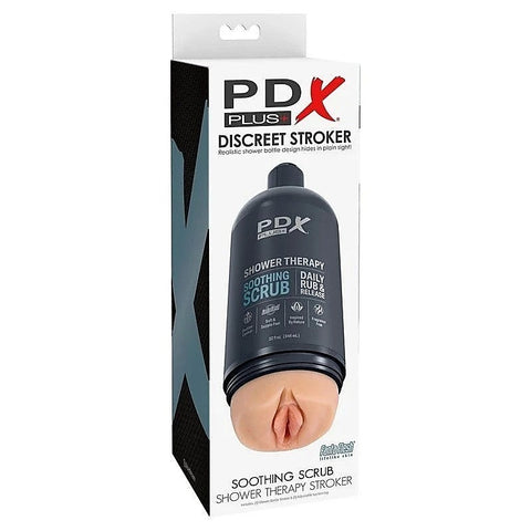 PDX Plus Shower Therapy Soothing Scrub Mens Masturbator - Masturbators and Strokers
