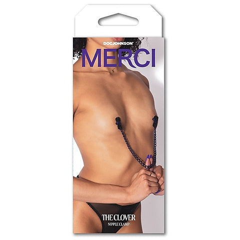 Merci The Clover Nipple Clamps by Doc Johnson - Nipple and Clit Clamps