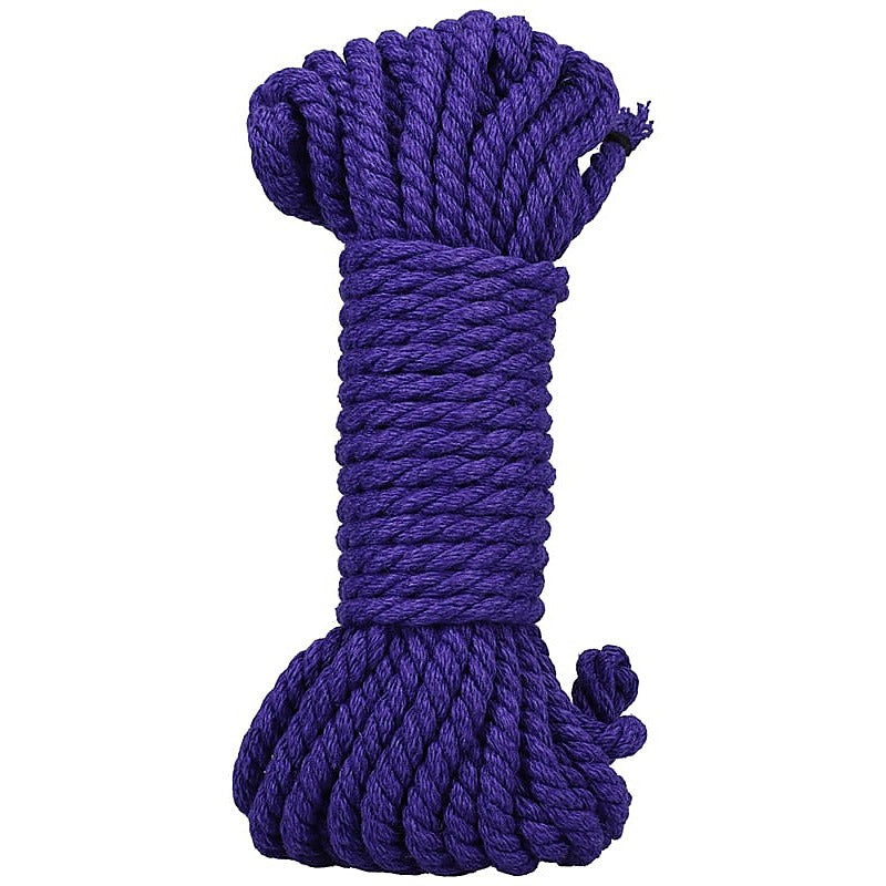 Kink Merci Bind and Tie 6mm Bondage Rope 30 Feet Violet - Cuffs and Restraints