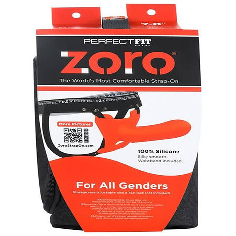 Perfect Fit Zoro Strap-On 7.0 inches with Case - Strap On Sextoys
