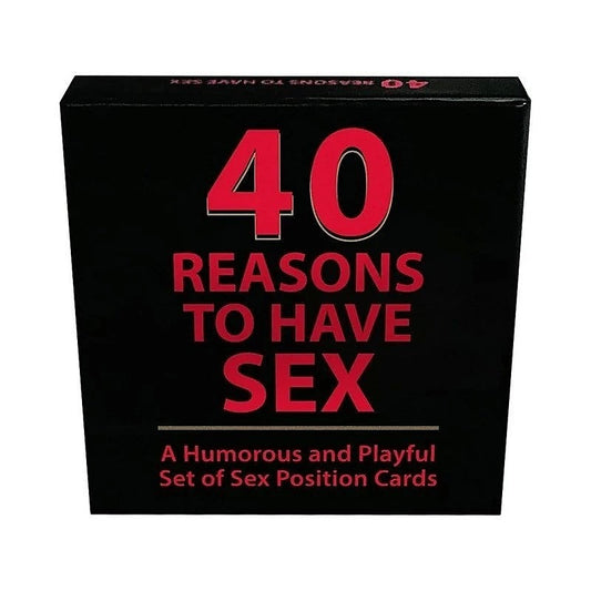 Kheper Games 40 Reasons to Have Sex Position Card Game - Sex Games, Coupons and Tricks