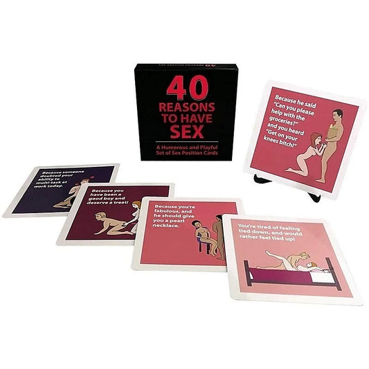 Kheper Games 40 Reasons to Have Sex Position Card Game - Sex Games, Coupons and Tricks