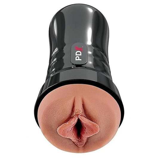 PDX Extreme Wet Pussies Super Luscious Lips Stroker Brown - Masturbators and Strokers