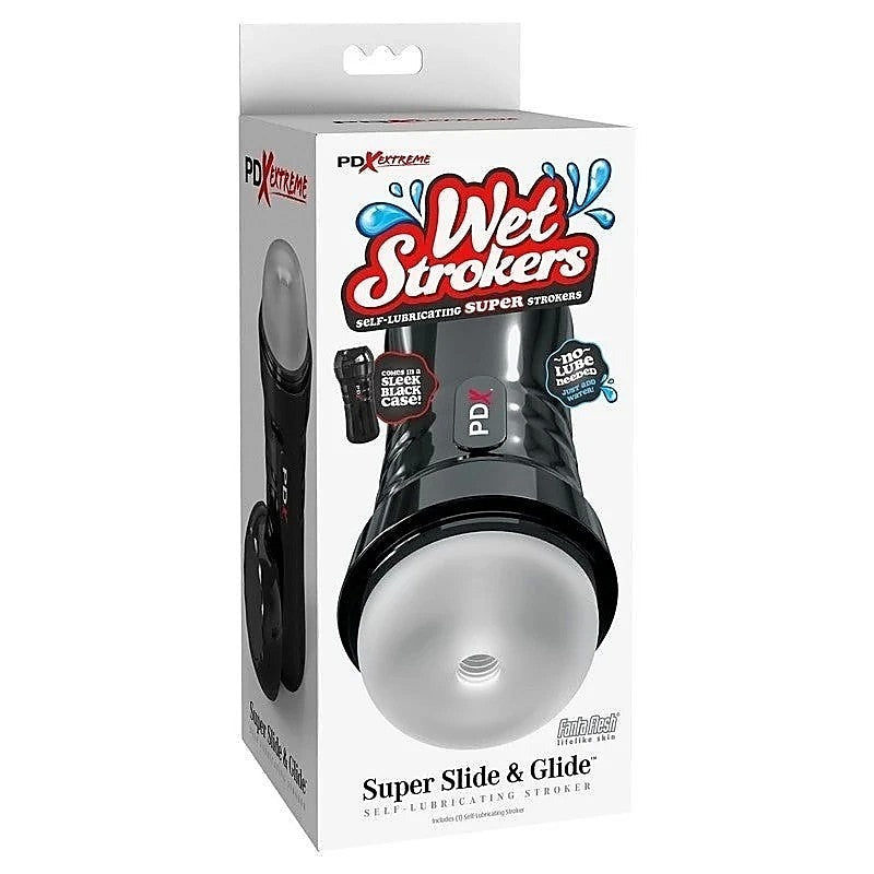 PDX Extreme Wet Pussies Super Slide & Glide Male Stroker - Masturbators and Strokers