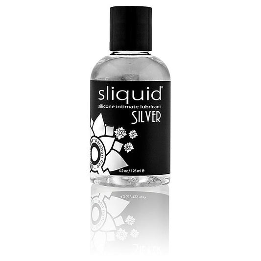 Sliquid Naturals Silver Premium Silicone Lubricant 4.2 Oz - Anal Lubes