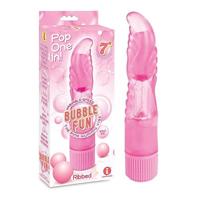 Premium Bubble Fun - Ribbed by Icon Brands - G-Spot Vibrators