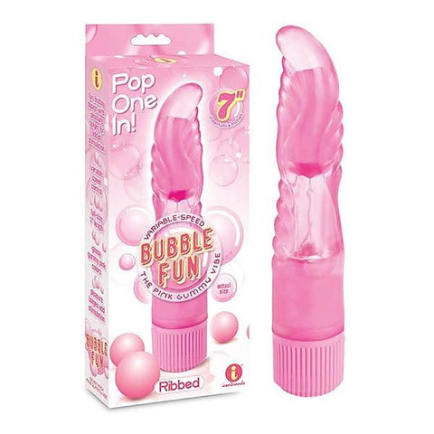Premium Bubble Fun - Ribbed by Icon Brands - G-Spot Vibrators