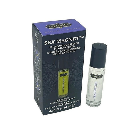 Kama Sutra Sex Magnet Pheromone Massage Oil Blue Lotus - Massage Oils and Lubricants