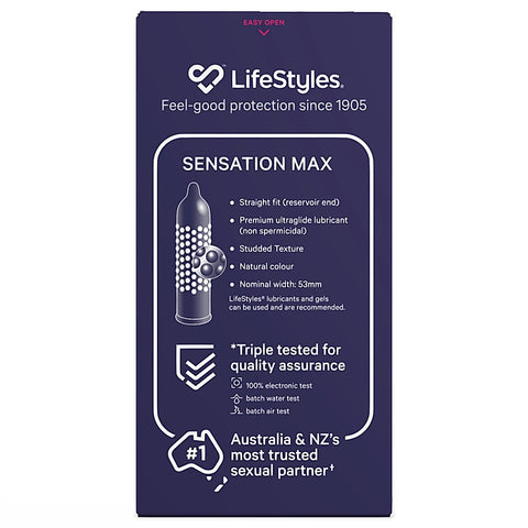 LifeStyles Sensation Max Condoms by Ansell - Condoms