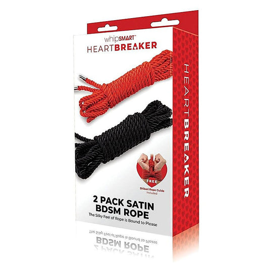 WhipSmart Heartbreaker Satin BDSM Ropes by Xgen Products - Cuffs And Restraints