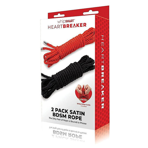 WhipSmart Heartbreaker Satin BDSM Ropes by Xgen Products - Cuffs And Restraints