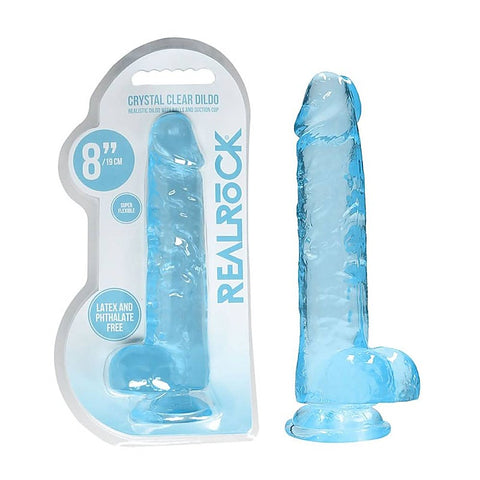 Shots Toys REALROCK 20.3 cm Realistic Dildo With Balls - Realistic Dildos
