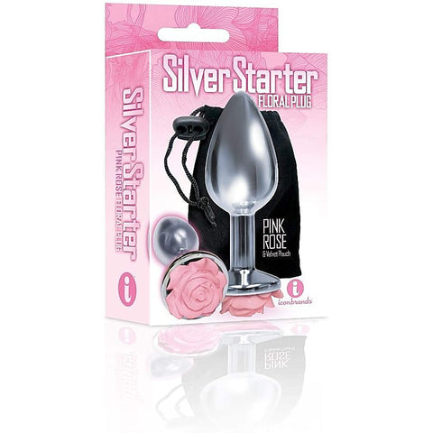 The 9's Silver Starter - Rose by Icon Brands - Butt Plugs