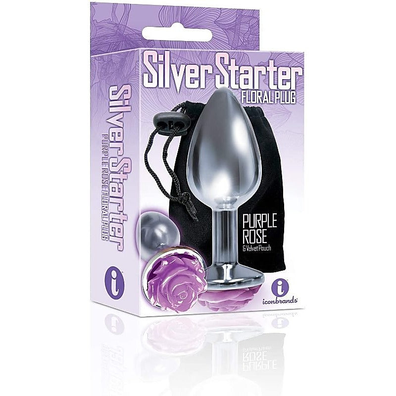 The 9's Silver Starter - Rose by Icon Brands - Butt Plugs