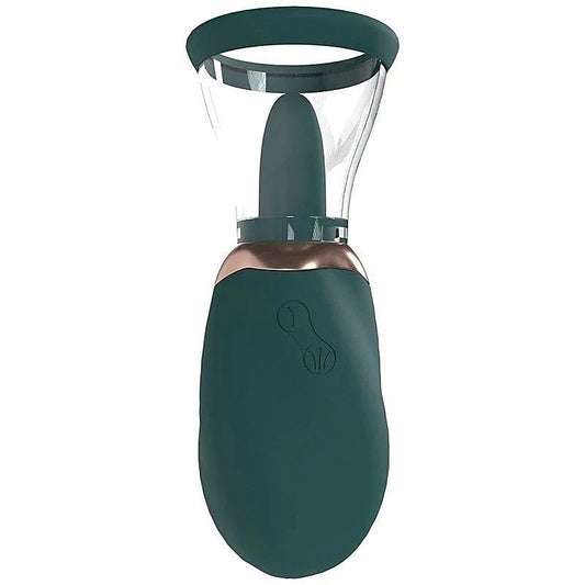 Shots Toys PUMPED Boost Auto USB Rechargeable Vulva & Brest Pump Green