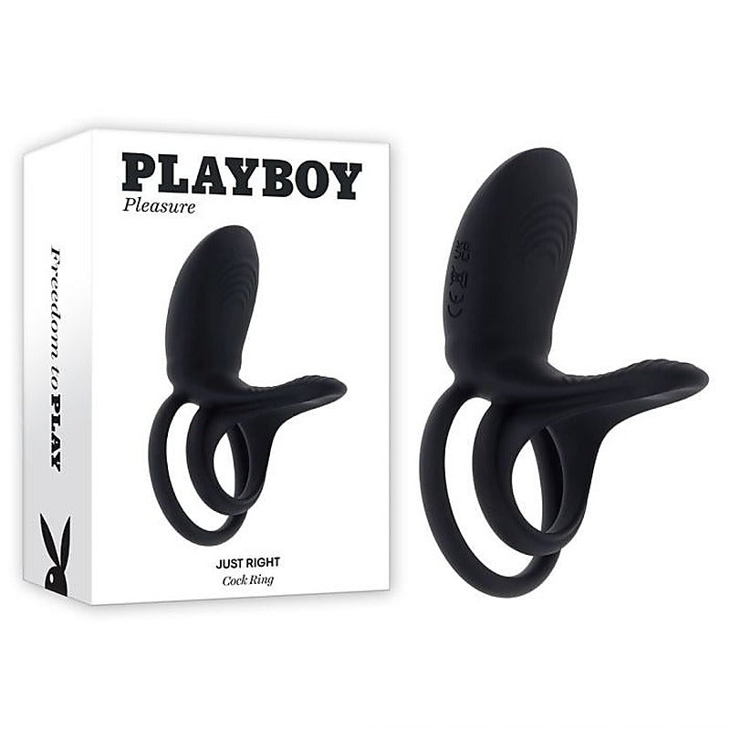 Playboy Pleasure JUST RIGHT Vibrating Cock Ring by Evolved - Vibrating Cock Rings
