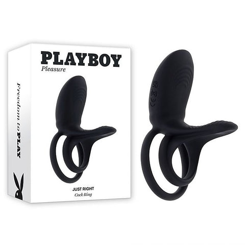 Playboy Pleasure JUST RIGHT Vibrating Cock Ring by Evolved - Vibrating Cock Rings