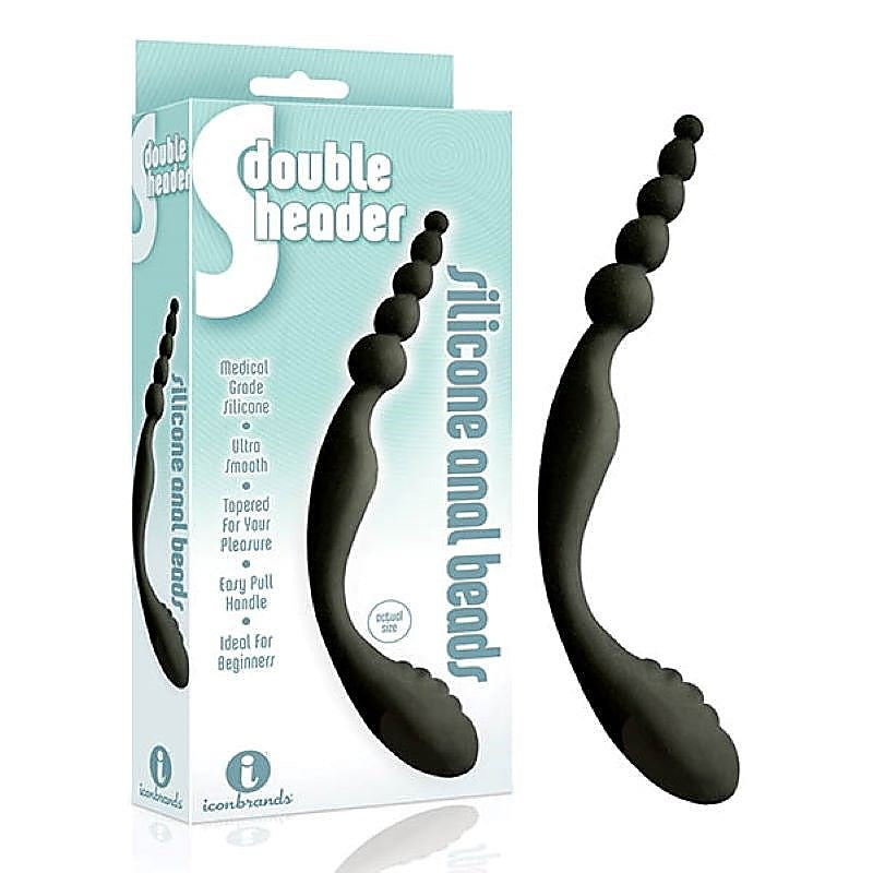 Premium The 9's S-Double Header by Icon Brands - Anal Beads and Balls