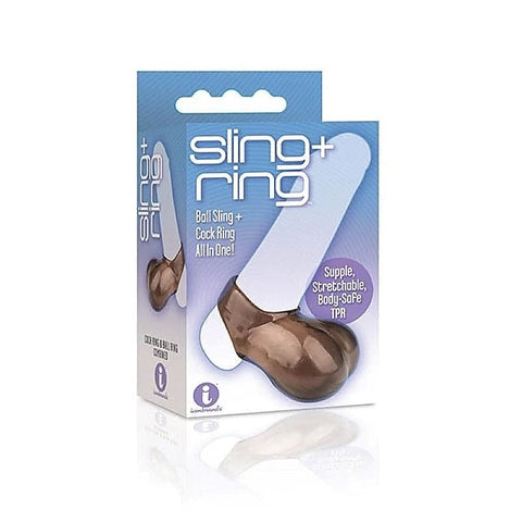 The 9's Sling and Ring - Cock Ring and Balls Sling - Ball and Cock Toys