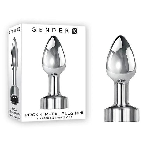 Gender X Rockin USB Rechargeable Vibrating Mini Butt Plug - Butt Plugs