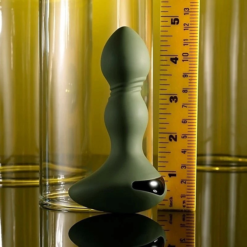 Lieutenant Vibrating Anal Plug Green by Evolved - Butt Plugs