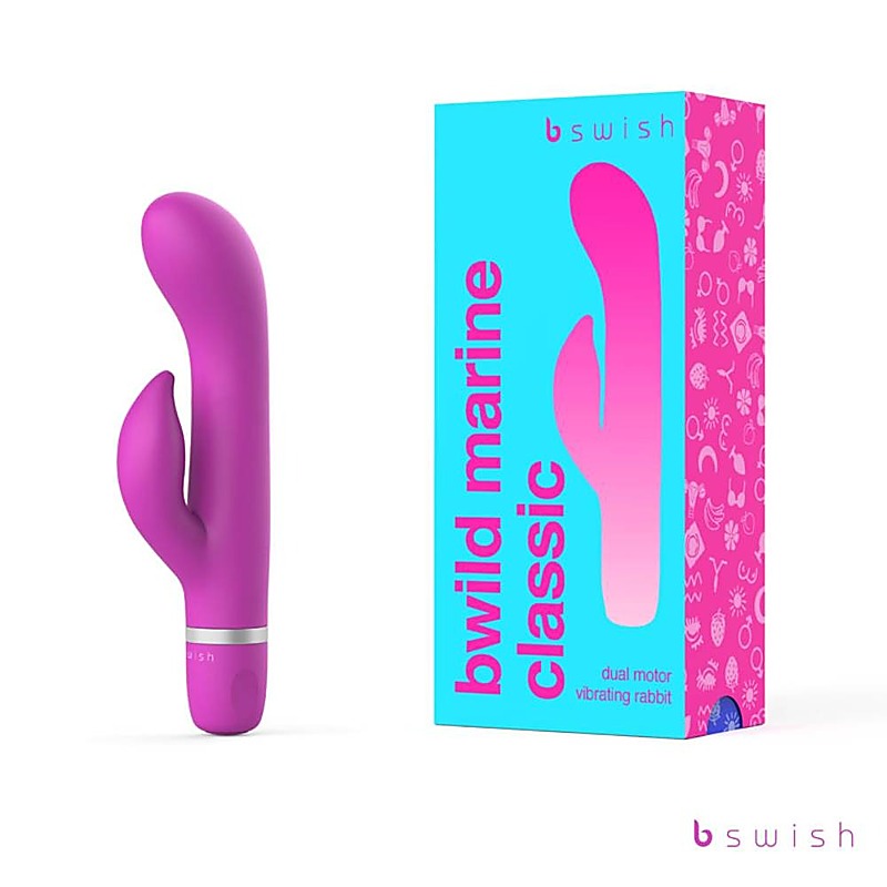 Bwild Classic Marine Vibrating Rabbit Massager by B Swish - Rabbit Vibrators