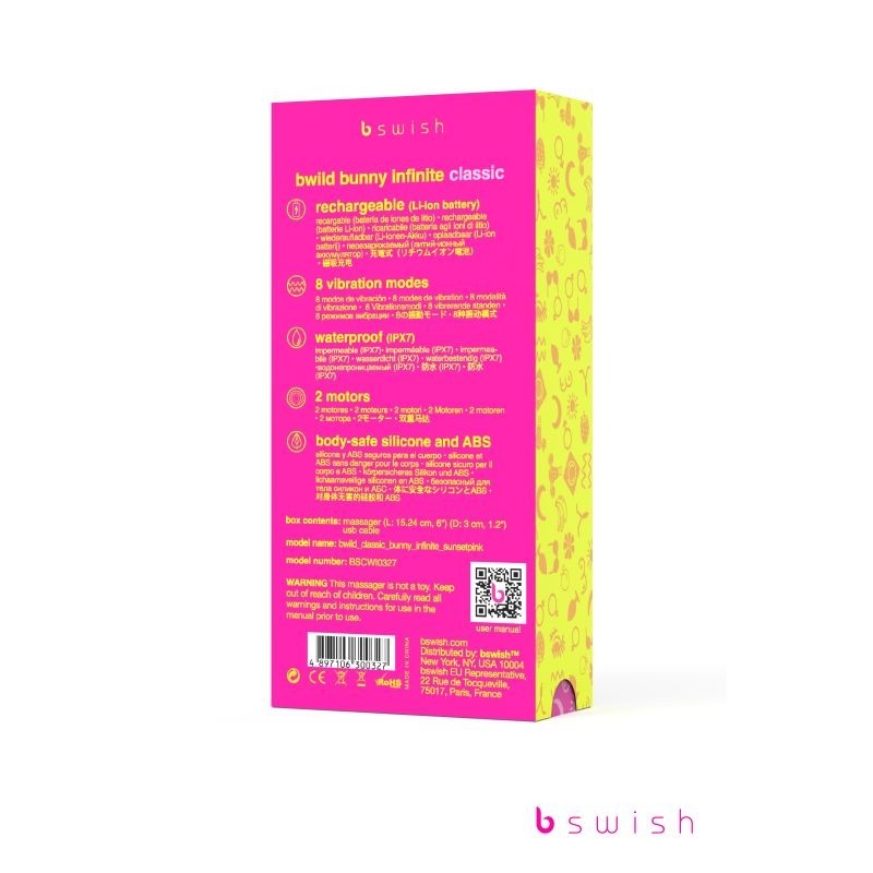 Bwild Bunny Classic Infinite Pacific Rabbit Vibrator - Rabbit Vibrators