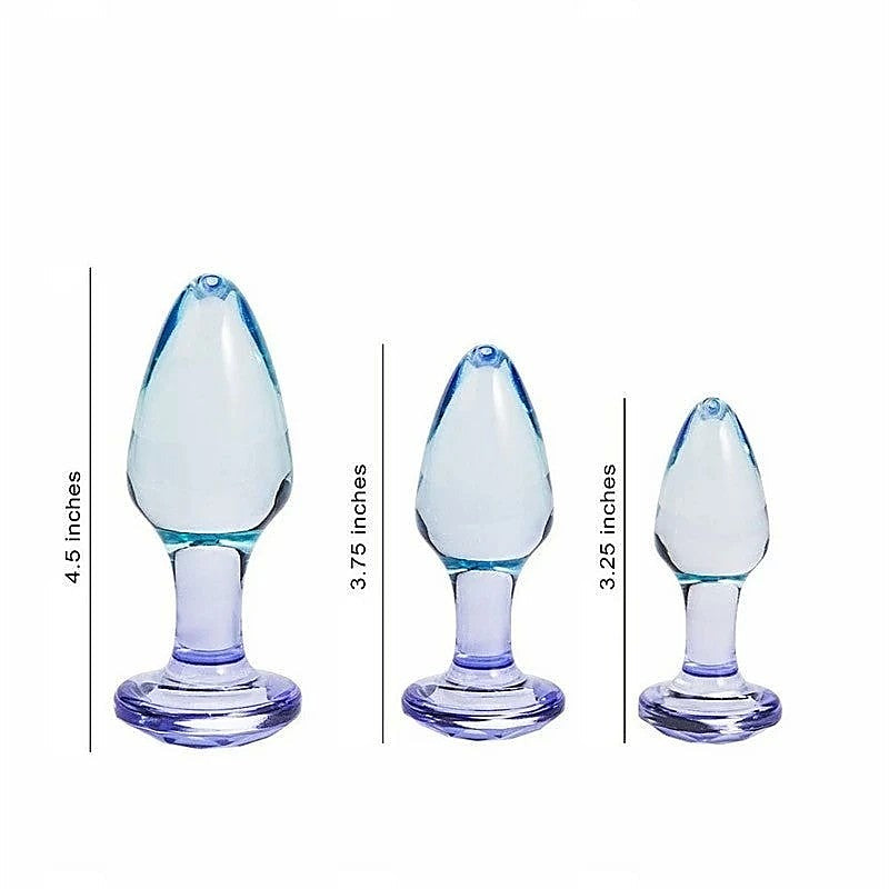 Maia BUTTIES Clear Butt Plugs Set of 3 Sizes by Maia Toys - Butt Plugs