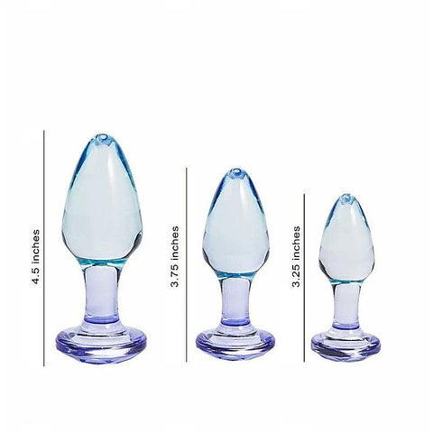 Maia BUTTIES Clear Butt Plugs Set of 3 Sizes by Maia Toys - Butt Plugs