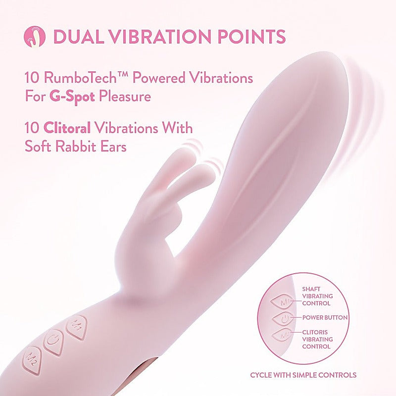 Morgan USB Rechargeable Rabbit Vibrator by Blush Novelties - Rabbit Vibrators