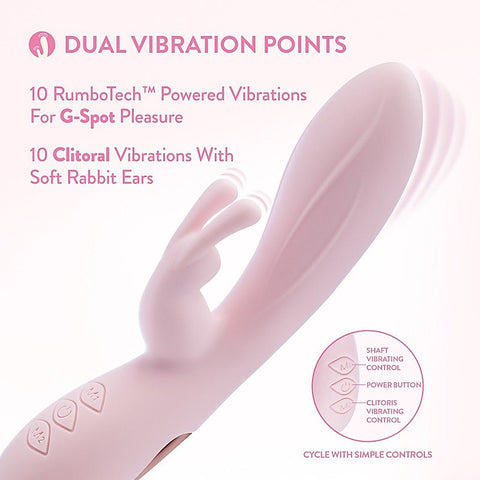 Morgan USB Rechargeable Rabbit Vibrator by Blush Novelties - Rabbit Vibrators
