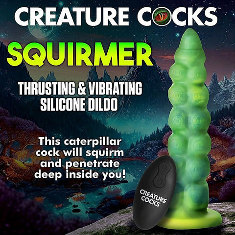 Creature Cocks Squirmer by XR Brands - Vibrating Dildos