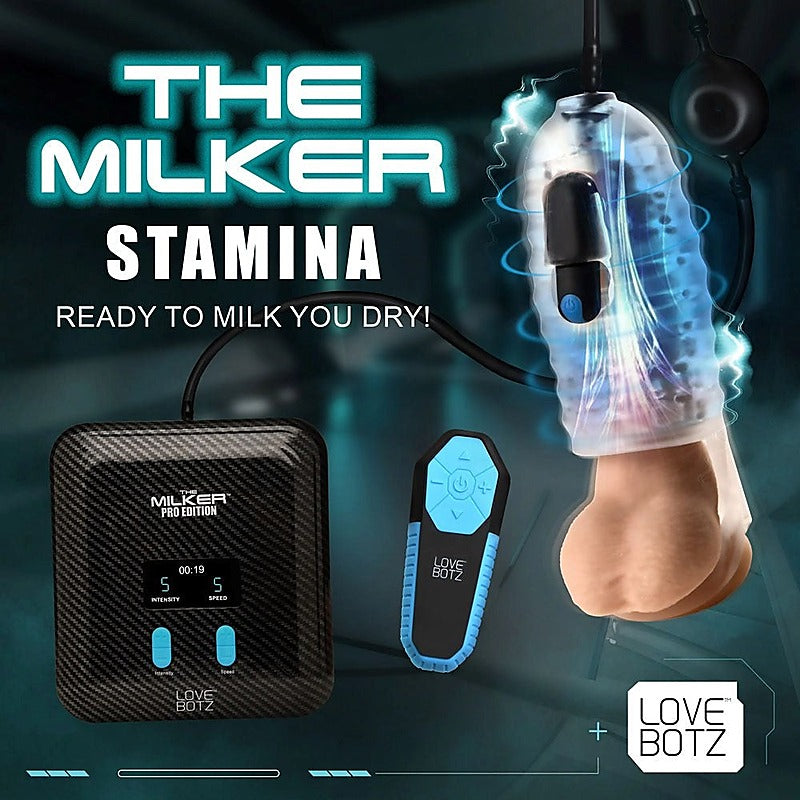 XR Brands LoveBotz The Milker Stamina Mains Powered Milking Masturbator - Masturbators and Strokers