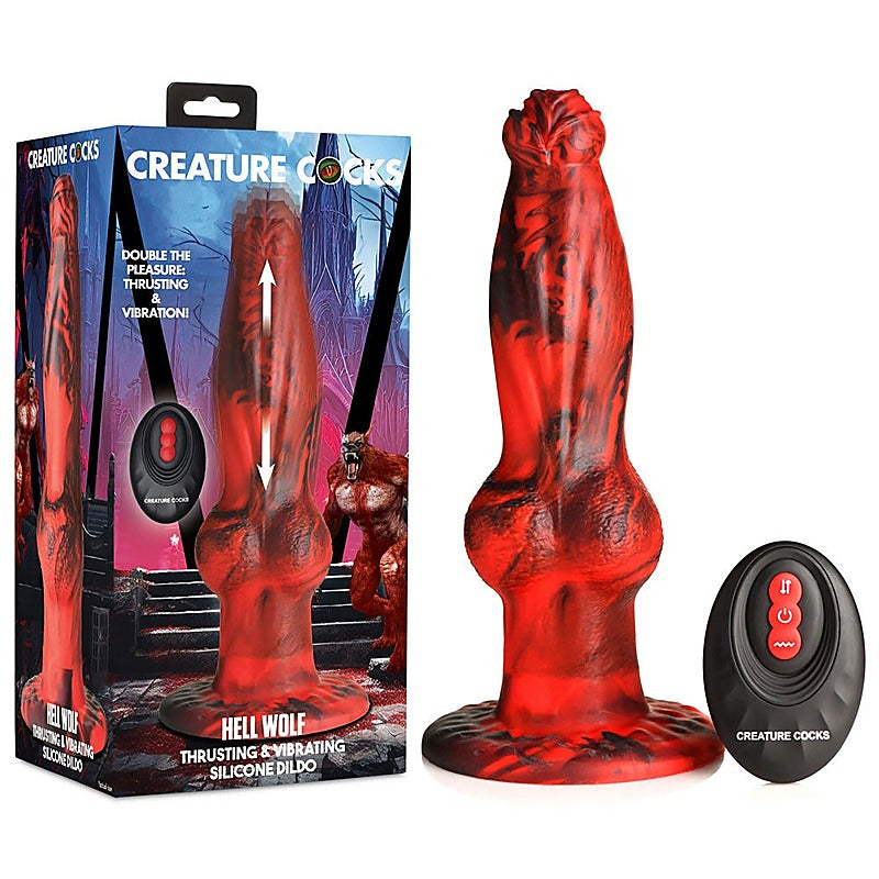 Professional-Grade Hell Wolf by XR Brands - Vibrating Dildos