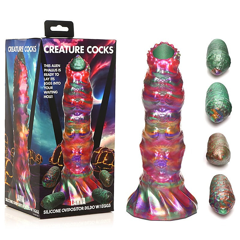Creature Cocks Larva Silicone Dildo by XR Brands - Realistic Dildos