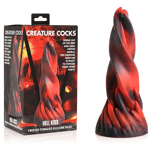 XR Brands Creature Cocks Hell Kiss Fantasy Dildo Red 18.8cm - Realistic Dildos