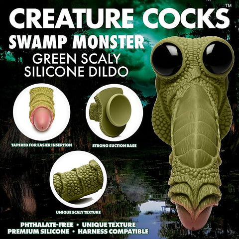 Creature Cocks Swamp Monster Fantasy Dildo by XR Brands - Realistic Dildos