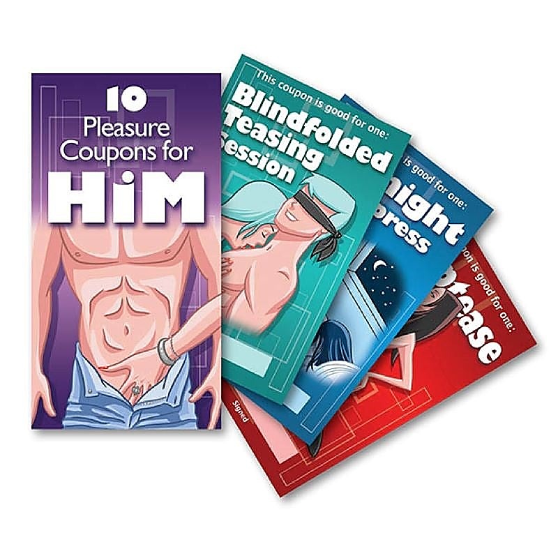 Pleasure Coupons For Him by Ozze Creations - Sex Games, Coupons and Tricks