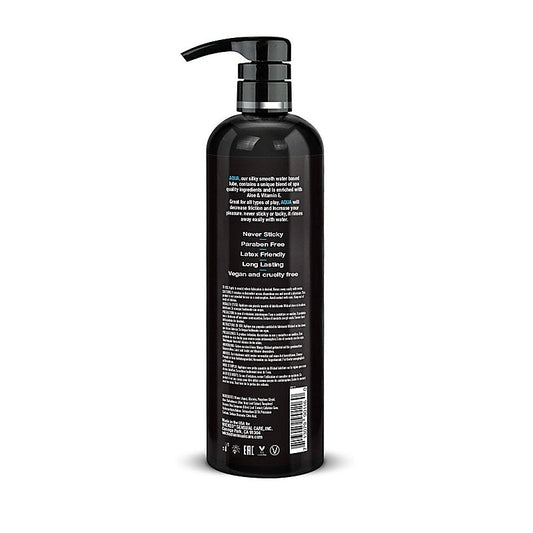 Wicked Sensual Care Aqua Water Based Lubricant 476ml Bottle - Water Based Lubes