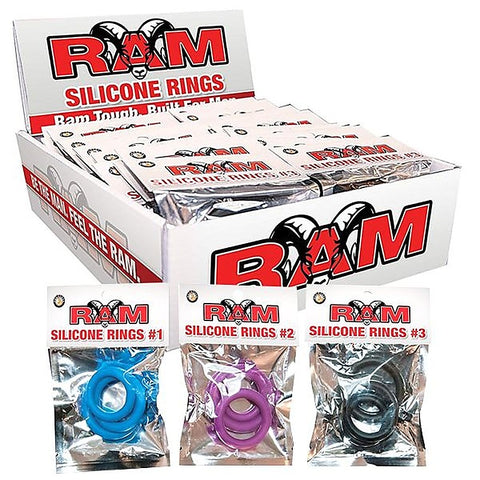 RAM 24 Silicone Rings Pop Box by Nasstoys - Cock Ring Sets