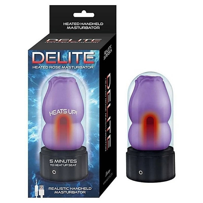 DELITE Heated Rose Lifelike Male Masturbator by Nasstoys - Masturbators and Strokers