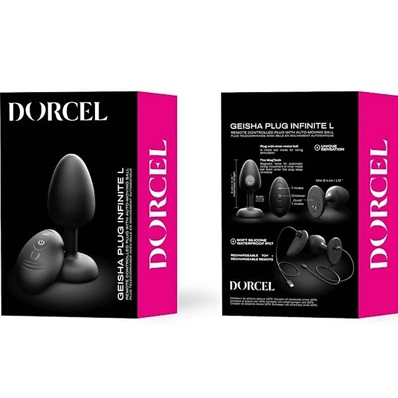Geisha Remote Control Rechargeable Anal Plug Infinite - Butt Plugs