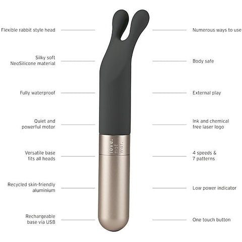 Laska Classic Rabbit Vibrator by Love Not War - Rabbit Vibrators