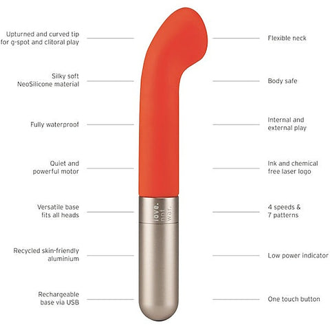 Liebe Silicone G-Spot Vibrator by Love Not War - G-Spot Vibrators