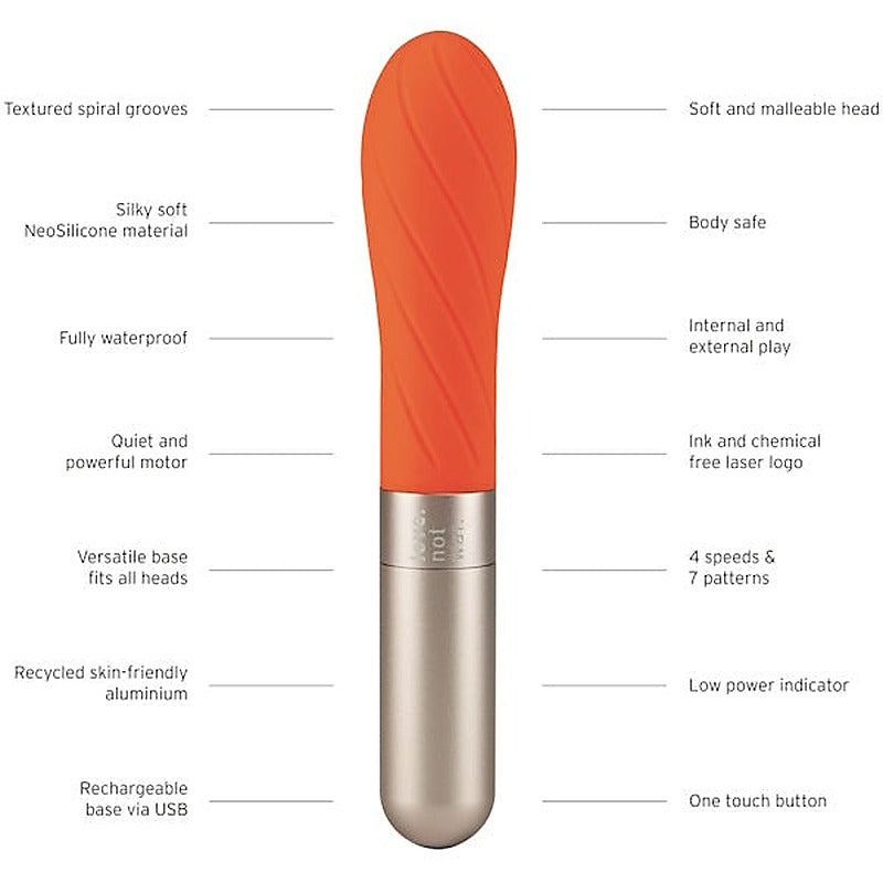 Grá Vaginal and Clitoral Stimulator by Love Not War - Personal Massagers