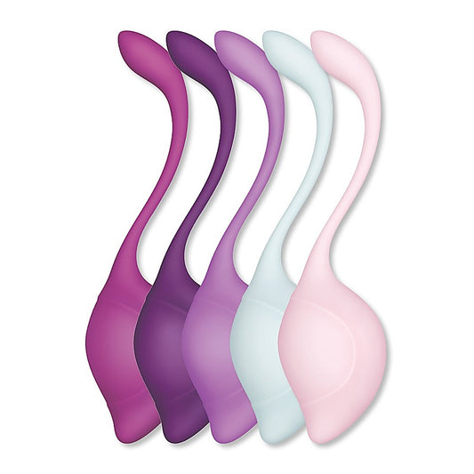 Bodywand Squeeze 5 Piece Teardrop Weighted Kegel Exerciser Set - Love Eggs and Kegel Exercisers