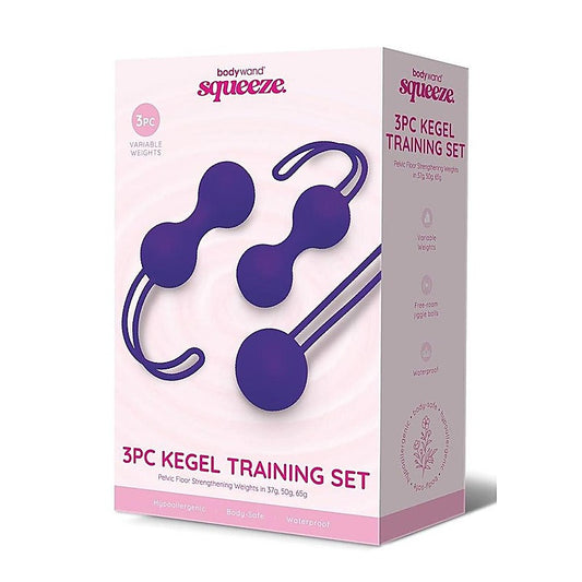 Bodywand Squeeze 3 Piece Weighted Kegel Ball Training Set - Love Eggs and Kegel Exercisers